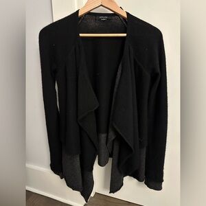 Chic Black and Gray Women's Cardigan, cashmere